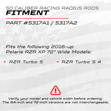 Load image into Gallery viewer, RZR Turbo S CNC Billet Radius Rods