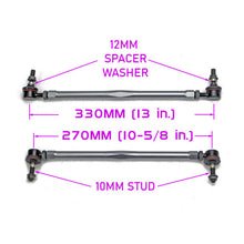 Load image into Gallery viewer, Godspeed Volvo C30 2007-2013 Front Sway Bar Adjustable Links, OE Replacement