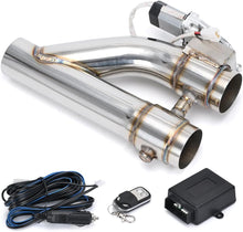 Load image into Gallery viewer, Universal 2.5 Inch Dual Stainless Steel Exhaust Valve Pipe Kit 2PC