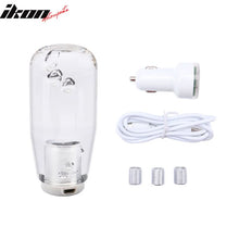 Load image into Gallery viewer, Universal LED RGB Shift Knob 10mm Transparent Bubble W Thread Adapters