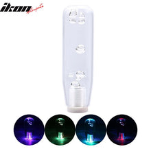 Load image into Gallery viewer, LED RGB Shift Knob 15mm Transparent Bubble   W/ Thread Adapters