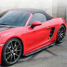 Load image into Gallery viewer, A S Style Carbon Fiber Side Skirts for Porsche Cayman 718 16-18