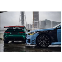 Load image into Gallery viewer, Prepreg Carbon Fiber LED Swan Neck Rear Wing for BMW G8X G80 M3 G82 M4 G87 M2