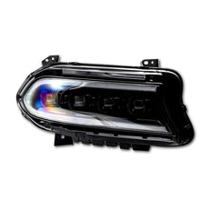Load image into Gallery viewer, SPDZ1 2015–2024 Dodge Charger Hellfire LED Headlights w/ Switchback DRL &amp; Amber Sequential Turn Signals