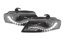 Load image into Gallery viewer, Audi A4 (B8/8K) OE+ Black Headlights - (2008-2011)