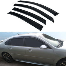 Load image into Gallery viewer, 2006-2013 Chevy Impala Smoke Tinted Slim Style Visor Window Acrylic