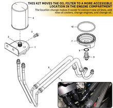 Load image into Gallery viewer, For 2011-22 Ford 5.0 / 5.2 Coyote Oil Filter Relocation Kit Mustang GT / 150 GT350, &amp; GT500