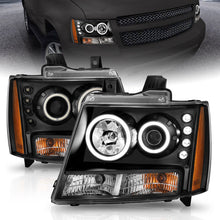Load image into Gallery viewer, Anzo 2007-2013 Chevrolet Avalanche Projector Headlights w/ Halo Black(CCFL)