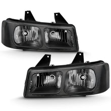 Load image into Gallery viewer, ANZO 2003-2017 Chevy Express Crystal Headlight Black 111474