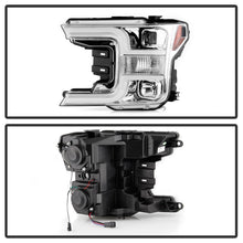 Load image into Gallery viewer, Spyder Signature Ford F150 18-19 (Halogen Model) Projector Headlights - Chrome (PRO-YD-FF15018-LB-C) 5086617