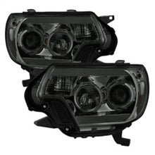 Load image into Gallery viewer, Spyder Toyota Tacoma 12-16 Projector Headlights Light Bar DRL Smoke PRO-YD-TT12-LBDRL-SM 5081728