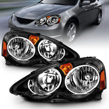 Load image into Gallery viewer, Anzo 2002-2004 Acura Rsx Crystal Headlights Black