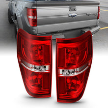 Load image into Gallery viewer, ANZO 2009-2014 Ford F-150 Euro Taillight Red/Clear (W/O Bulb) 311299