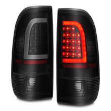 Load image into Gallery viewer, ANZO 1997-2003 Ford F-150 LED Tail Lights w/ Light Bar Black Housing Smoke Lens 311378