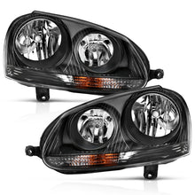 Load image into Gallery viewer, ANZO 2006-2009 Volkswagen Us Rabbit Crystal Headlight Black (Halogen Only) 121542