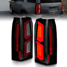 Load image into Gallery viewer, ANZO 2015-2020 Chevrolet Tahoe LED Tail Lights w/ Light Bar Black Housing Somke Lens 311375