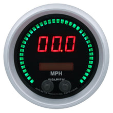 Load image into Gallery viewer, Autometer 85.7mm Black Switchable 260 MPH / 260 KM/H Speedometer Sport-Comp Elite Digital Gauge 6789-SC