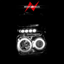 Load image into Gallery viewer, Anzo 2008-2010 Ford F-250 Projector Headlights w/ Halo Chrome (CCFL)