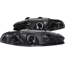 Load image into Gallery viewer, Anzo 1997-1999 Mitsubishi Eclipse Projector Headlights w/ Halo Black G2
