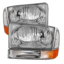 Load image into Gallery viewer, SPYDER Xtune Ford F250/350/450 Superduty 99-04 Crystal Headlights w/ Bumper Lights HD-JH-FF25099-AM-C 9025419