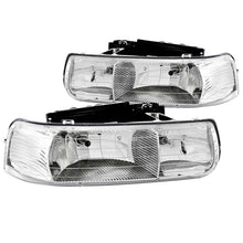 Load image into Gallery viewer, Anzo 1999-2002 Chevrolet Silverado 1500 Crystal Headlights Chrome