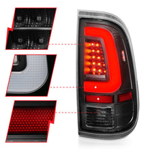 Load image into Gallery viewer, ANZO 2008-2016 Ford F-250 LED Taillights Black Housing Clear Lens (Pair) 311356