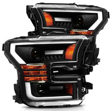 Load image into Gallery viewer, AlphaRex 15-17 Ford F-150 LUXX LED Projector Headlights Plank Style Black w/Activ Light/DRL 880167 *Discontinued