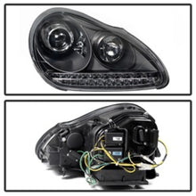 Load image into Gallery viewer, Spyder Porsche Cayenne 03-06 Projector Xenon/HID Model- DRL LED Blk PRO-YD-PCAY03-HID-DRL-BK 5080967