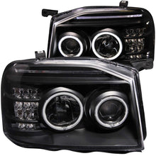 Load image into Gallery viewer, Anzo 2001-2004 Nissan Frontier Projector Headlights w/ Halo Black (CCFL)
