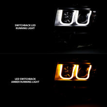 Load image into Gallery viewer, Anzo Ford F-150 09-14 Projector Switchback Headlights U-Bar Black W/ Amber