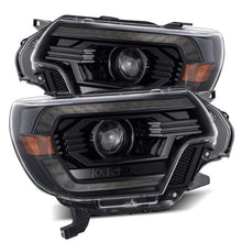 Load image into Gallery viewer, AlphaRex 12-15 Toyota Tacoma LUXX LED Projector Headlights Plank Style Alpha Black w/DRL 880750 *Discontinued