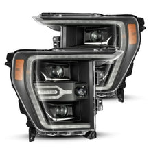 Load image into Gallery viewer, AlphaRex 21-22 Ford F150 Luxx-Series Projector Headlights Black w/Activ Light/Seq Signal 880139 *Discontinued