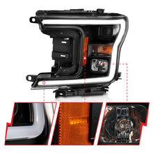 Load image into Gallery viewer, ANZO 2018-2019 Ford F-150 Projector Plank Style H.L. Black Amber (Without Switchback) 111467