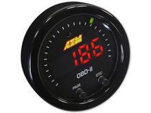 Load image into Gallery viewer, AEM Electronics X-Series OBDII Digital Datastream Gauge Black Bezel &amp; Black Face plate