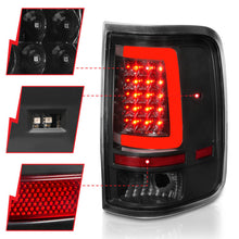 Load image into Gallery viewer, ANZO 2004-2006 Ford F-150 LED Tail Lights w/ Light Bar Black Housing Clear Lens 311342