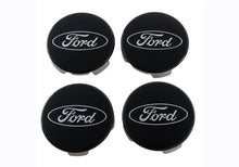 Load image into Gallery viewer, Ford Racing Ford Truck/SUV Black And Chrome Wheel Center Cap Kit M-1096K-BCT