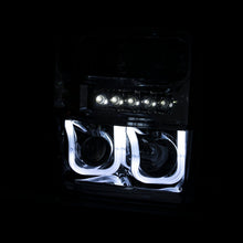 Load image into Gallery viewer, Anzo 2008-2010 Ford F-250 Projector Headlights w/ U-Bar Black