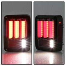 Load image into Gallery viewer, Spyder 07-16 Jeep Wrangler Verison 2 Light Bar LED Tail Lights - Smoke (ALT-YD-JWA07V2-LBLED-BSM) 5084781