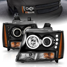 Load image into Gallery viewer, Anzo 2007-2013 Chevrolet Avalanche Projector Headlights w/ Halo Black(CCFL)