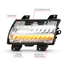 Load image into Gallery viewer, ANZO 18-19 Jeep Wrangler JL Halogen Chrome Clear w/ Sequential Signal 511083