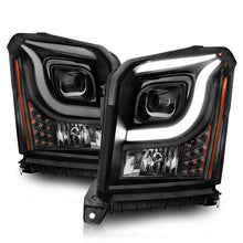 Load image into Gallery viewer, Anzo 15-17 GMC Yukon/Yukon XL Projector Headlights Black Housing/Clear Lens (w/ Light Bars) 111535