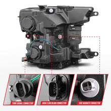 Load image into Gallery viewer, ANZO 2018-2020 Ford F-150 Projector Headlight w/ Plank Style Switchback Black Housing 111509