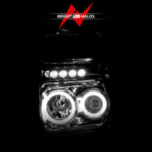 Load image into Gallery viewer, Anzo 2008-2010 Ford F-250 Projector Headlights w/ Halo Chrome (CCFL)