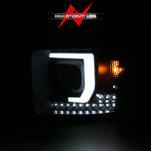 Load image into Gallery viewer, ANZO 2014-2015 Gmc Sierra 1500HD Projector Plank Style Headlight Black W/ Drl 111450