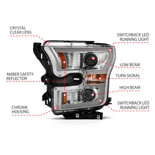 Load image into Gallery viewer, Anzo 2015-2016 Ford F-150 Projector Headlights w/ Plank Style Switchback Ch