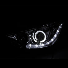 Load image into Gallery viewer, Anzo 2012-2013 Hyundai Accent Projector Headlights w/ Halo Black (CCFL)