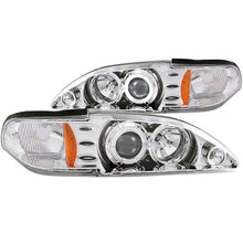 Load image into Gallery viewer, Anzo 1994-1998 Ford Mustang Projector Headlights w/ Halo Chrome 1pc