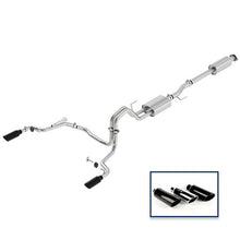 Load image into Gallery viewer, Ford Racing 15-18 F-150 5.0L Cat-Back Sport Exhaust System - Rear Exit Black Chrome Tips M-5200-F1550DSBA