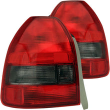 Load image into Gallery viewer, Anzo 1996-2000 Honda Civic Tail lights Red/Smoke