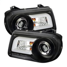 Load image into Gallery viewer, Spyder Chrysler 300C 05-10 Projector Headlights LED DRL Black High/Low H7 PRO-YD-C300C-DRL-BK 5075659